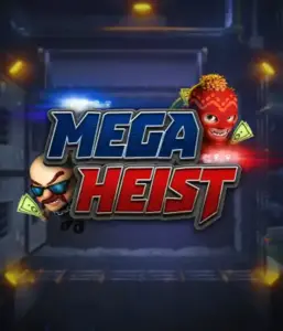 Enter the action-packed world of Mega Heist slot by Relax Gaming, highlighting quirky characters ready to undertake a bank heist. This graphic captures the intensity of the heist with its striking logo and an ominous vault backdrop. Perfect for players looking for a heist adventure, providing a captivating gaming experience. 