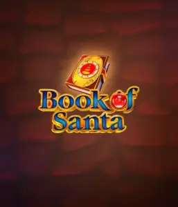 Celebrate the festive spirit with Book of Santa slot by Endorphina, showcasing an ornate golden book emblazoned with Santa's iconic symbol. This image captures the charm and joy of Christmas, set against a warm red background. Great for holiday season gaming, delivering a captivating escape. 